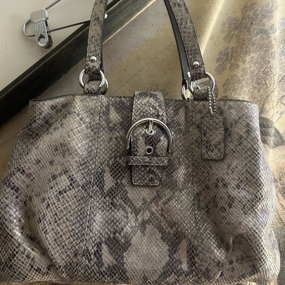 Coach Handbag Shoulder Bag Satchel Leather Bag - Picture 4 of 12